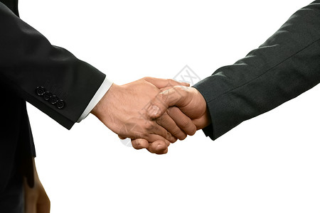 两个官员握手外交力量谈判和招募共同的目图片