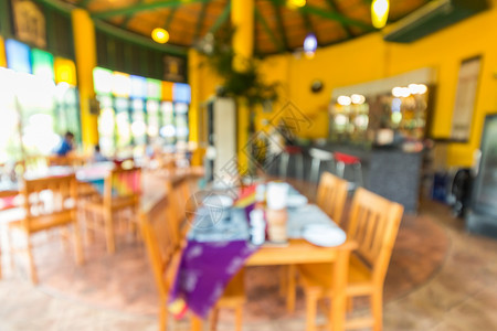 泰国度假村空荡的现代餐厅图片