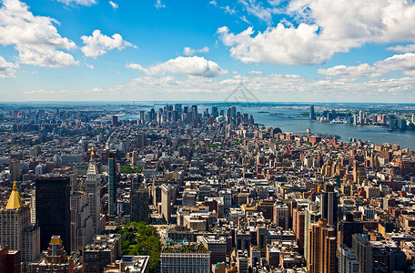 美国纽约曼哈顿曼哈丹背景图片