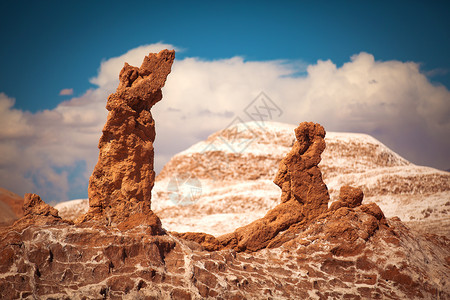 盐雕是智利拉丁美洲阿塔卡马沙漠月亮谷美图片