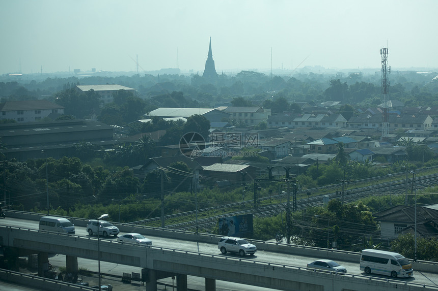 在泰国东南方Bangkok以北的Ayutthaya市内Watyaichaimo图片