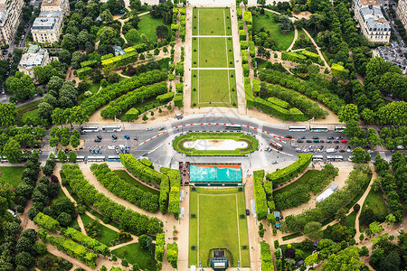 法国巴黎杜乐丽花园全景图片