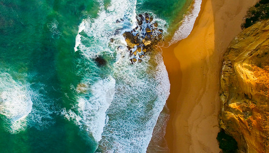 大洋路鸟瞰图澳大图片
