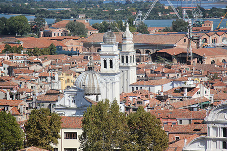 从圣马可大教堂的高度看威尼斯图片