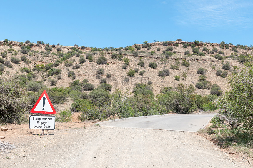 南非克拉多克附近山区Zebra公园连线公路上陡图片