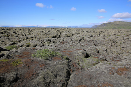 冰岛的熔岩平原北欧图片