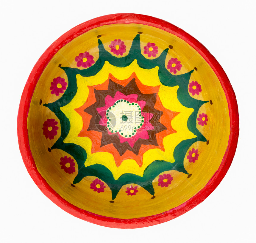 陶器彩绘手工制作的盘子EbtessamElGohary的艺术作品之一图片