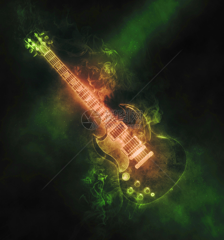 绿烟硬摇滚吉他图片