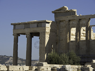 希腊雅典城背景图片