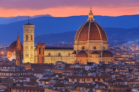 佛罗伦萨是意大利托斯卡纳州首府文艺复兴的诞生地是艺术和建筑图片