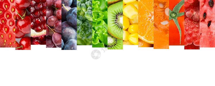 水果和蔬菜健康食品概图片
