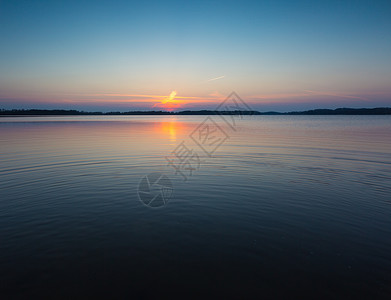 波兰Mazury湖区的湖景美丽而丰富多图片