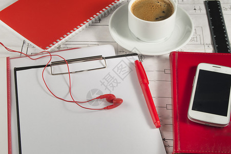 桌面上画图红色日记手图片