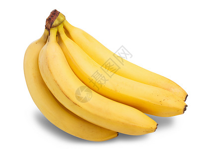 一系列香蕉其缺点与白色背景隔图片