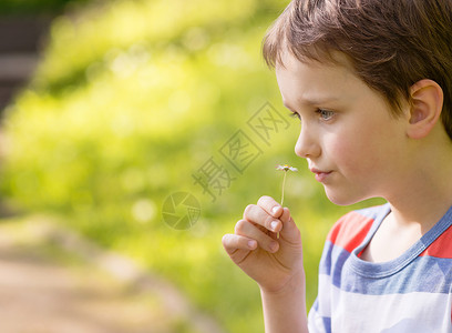 小孩节可爱的小男孩在公园图片