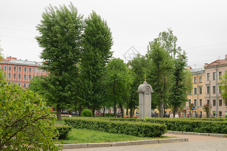 以ISTurgenev命名的圣彼得堡市广场这是一个在苏联时代图片