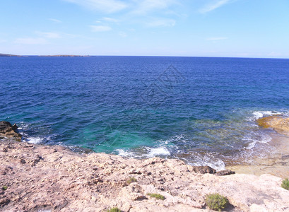 马耳他岛神奇的地中海洋和欧洲图片