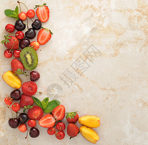 树草莓樱桃kiwi薄叶桃子羽李大理石背图片