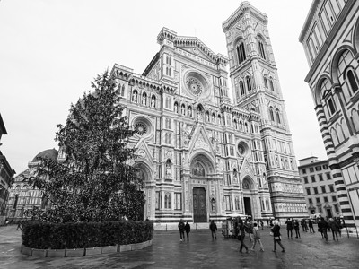 圣诞节的意大利佛罗伦萨大教堂图片