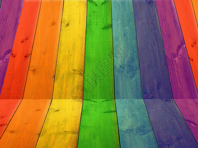 彩虹色五彩板的背景图片