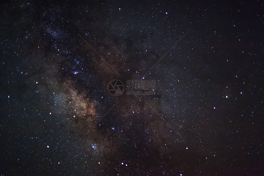 银河系心宿二区域的广角视图图片