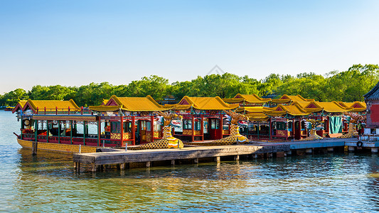 在北京夏宫昆明湖的传图片