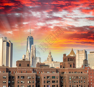 纽约市曼哈顿市中心旧建图片