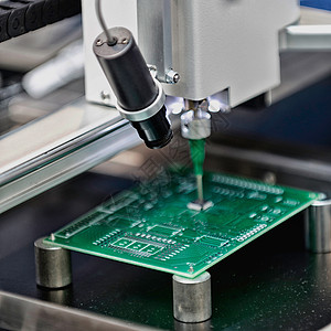 印刷电路板制造机器生产技术工艺背景图片