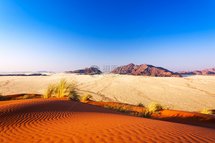 非洲纳米比亚的红色沙丘和图片