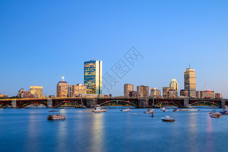 波士顿马萨诸塞州天际在图片