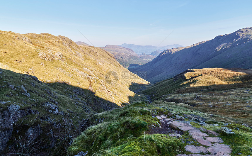 从通往英国湖区Scafell图片