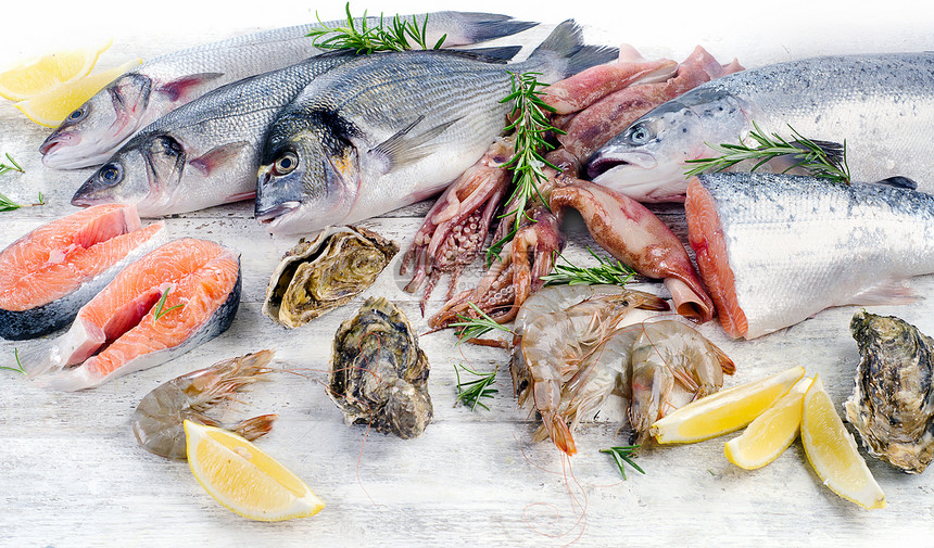 新鲜海产食品健康食品图片