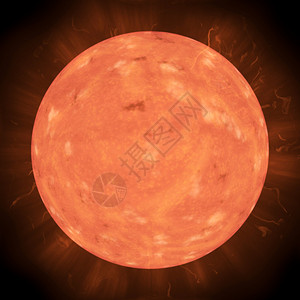 橙色太阳型恒星在皇图片