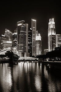 新加坡夜间与城市图片