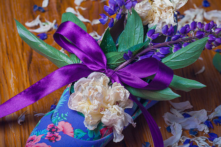 紫罗兰花鞋图片
