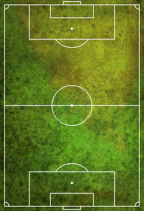一个绿色纹理的grunge足球场图片