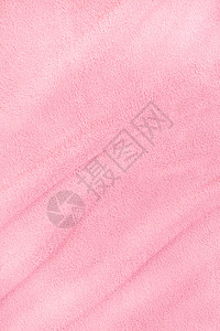 浅粉色的纺织浴巾波浪背景图片