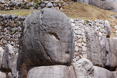 在秘鲁的Inca网站Saqsaywaman与经典的In图片
