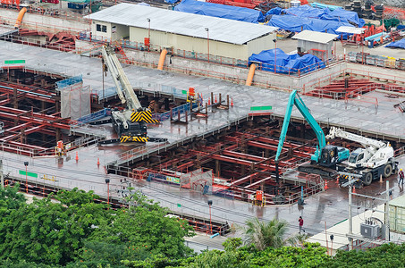 地下建筑地下钻孔背景图片