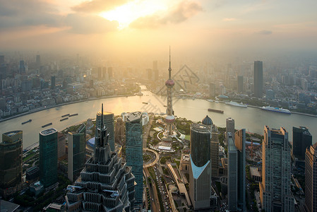 上海上海陆家嘴金融和商业区贸易区天际线图片