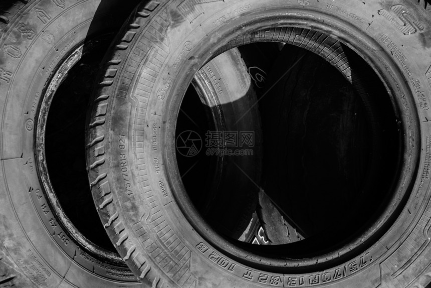 旧轮胎视图图片