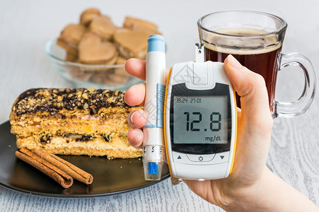糖尿病和不健康饮食概念图片