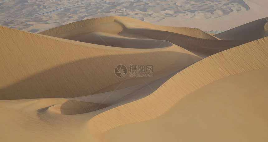 空中区沙漠大沙丘覆盖阿联酋KSA和阿图片