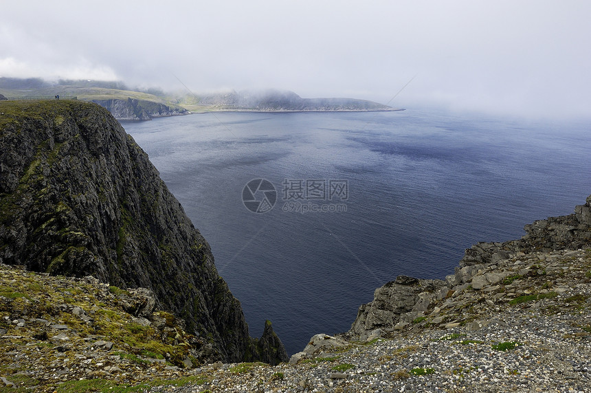 Nordkapp的仲夏海雾图片