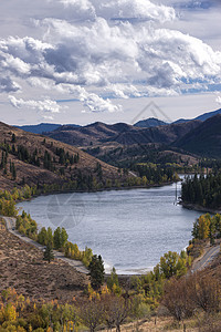 奥卡诺甘州华盛顿Winthrop附近的背景