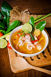 是一种典型的泰国辛辣清汤图片