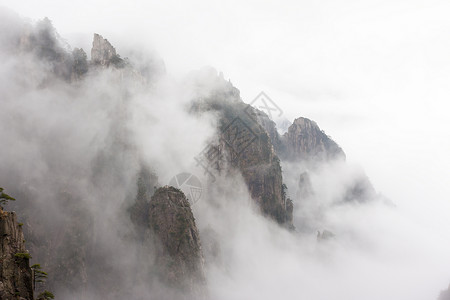 冬天雪黄山图片