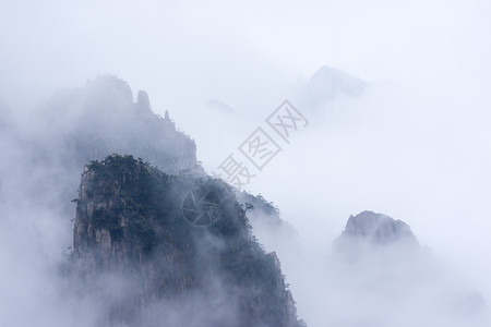 冬天雪黄山图片