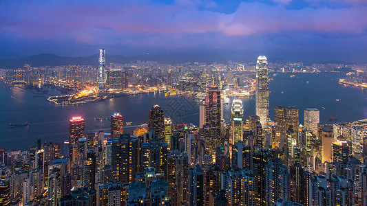 暮光之城从山顶看香港图片