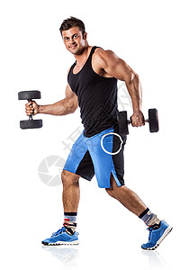感的运动男子显示肌肉的身体图片